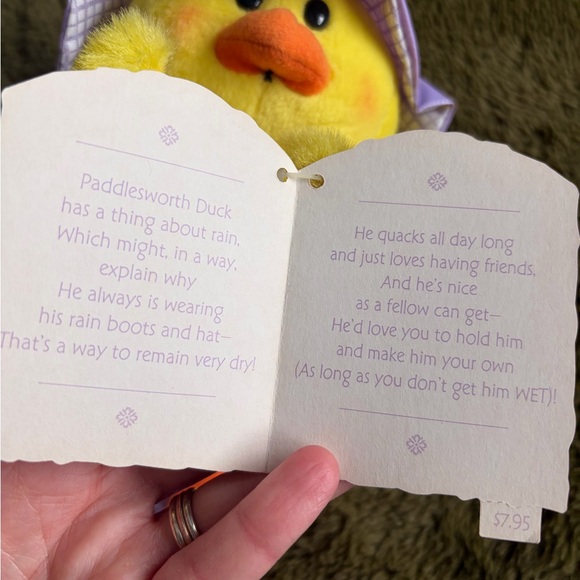 Hallmark Paddlesworth Duck Plush - Yellow and Purple - Picture 2 of 2